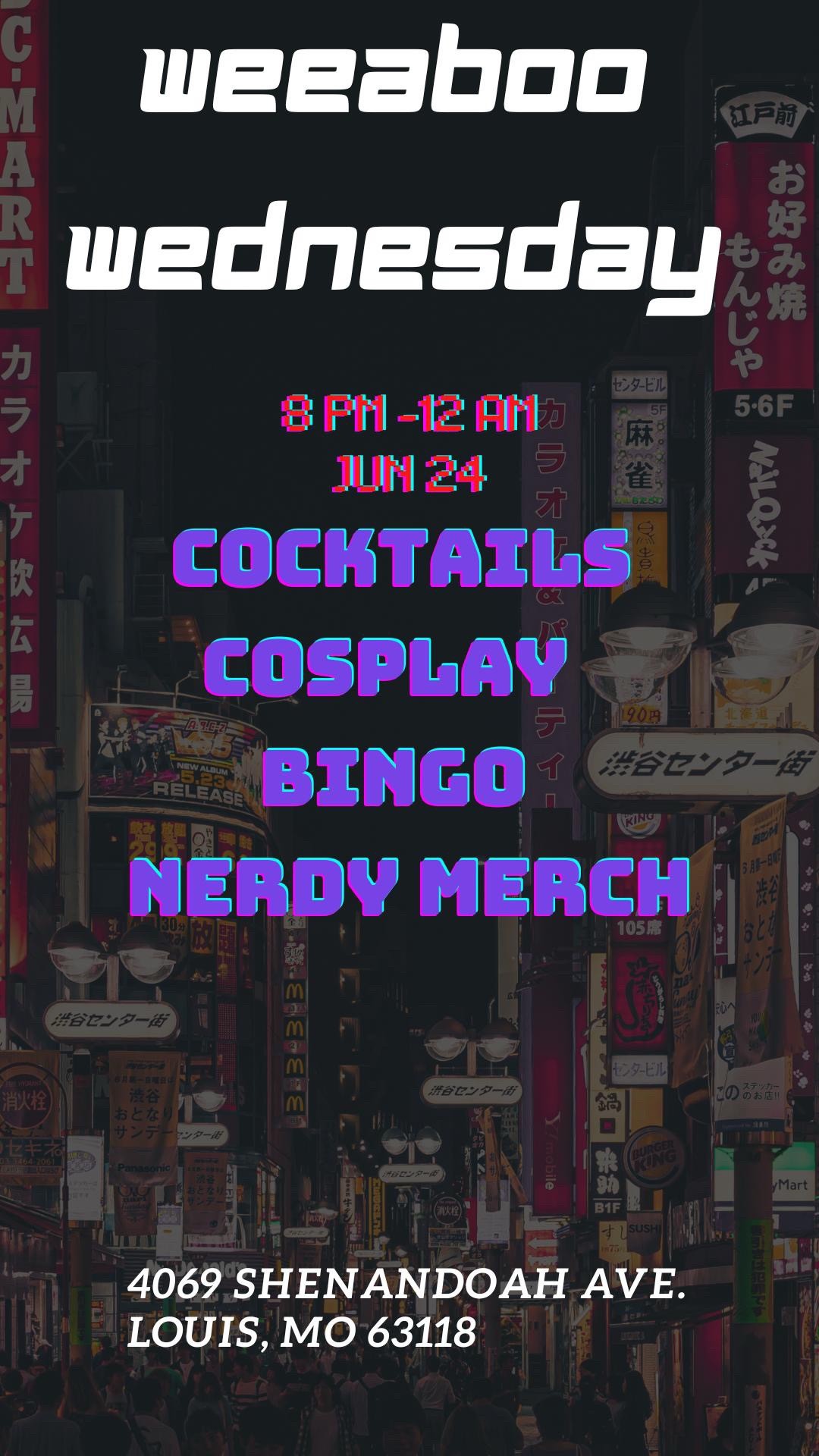 Weeaboo Wednesday Anime Pop Up and Mixer